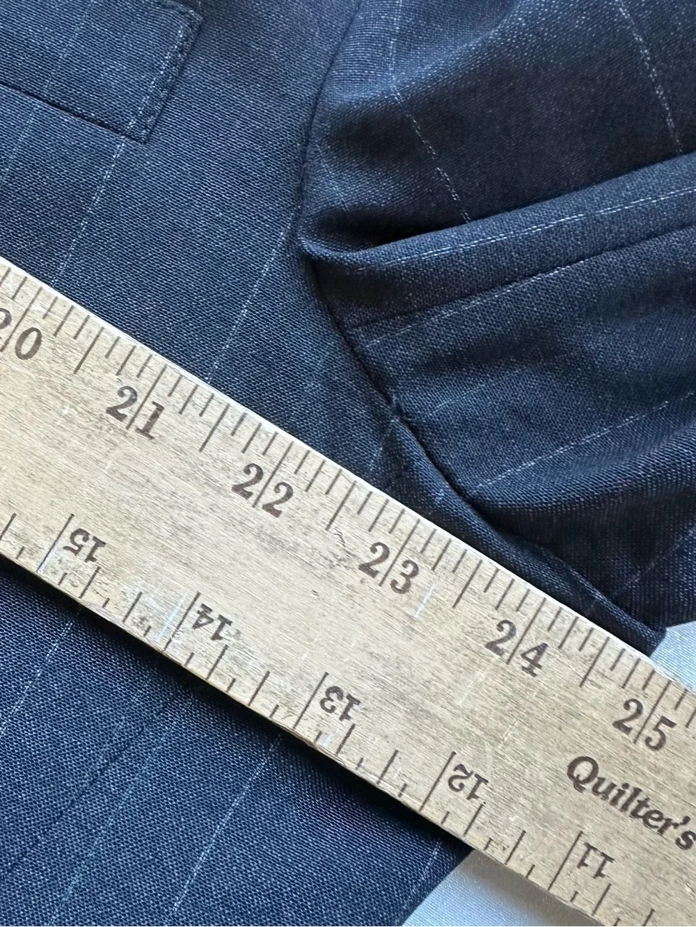 Vintage Christian Dior Monsieur Blazer Men's 44L 100% Wool Gray Pinstripe USA